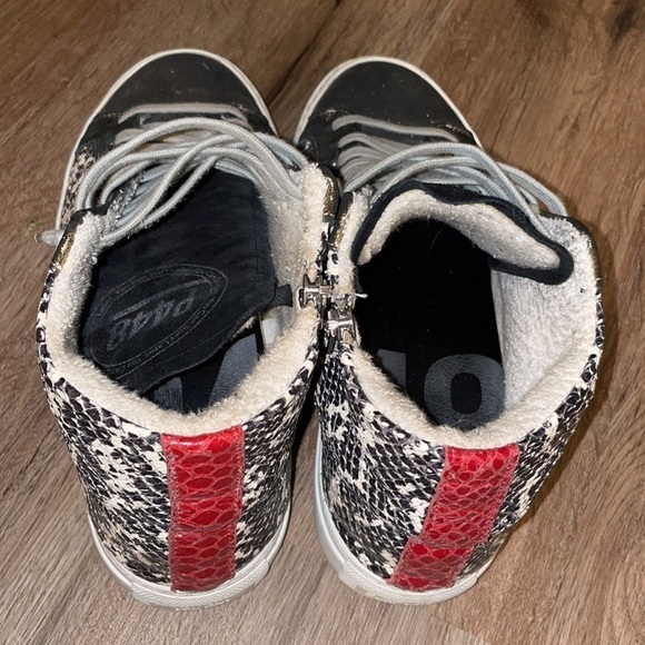 P448 Skate Snakeskin Print High Top wedge Sneaker size - 37 - Picture 2 of 9
